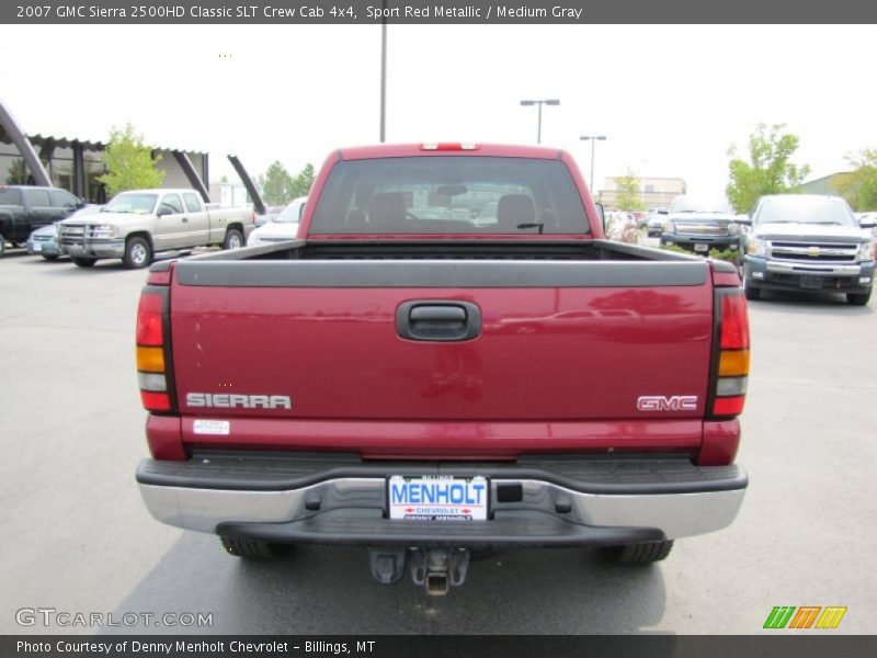 Sport Red Metallic / Medium Gray 2007 GMC Sierra 2500HD Classic SLT Crew Cab 4x4