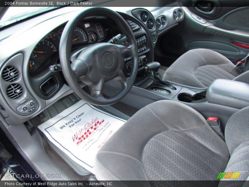 Black / Dark Pewter 2004 Pontiac Bonneville SE