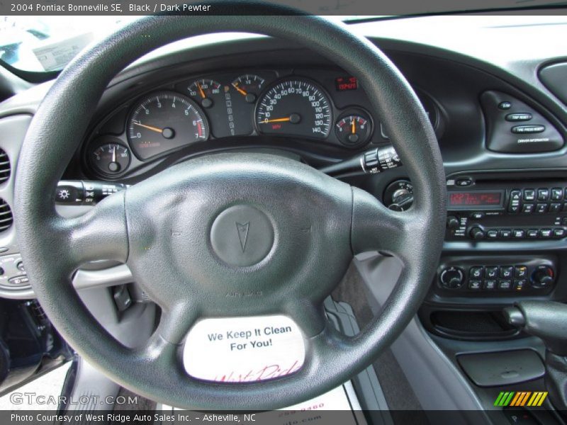 Black / Dark Pewter 2004 Pontiac Bonneville SE