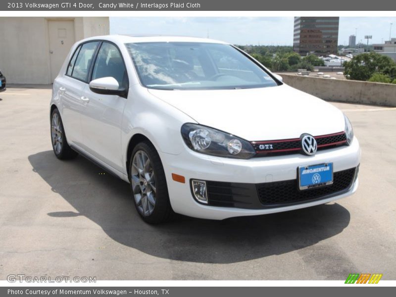 Candy White / Interlagos Plaid Cloth 2013 Volkswagen GTI 4 Door