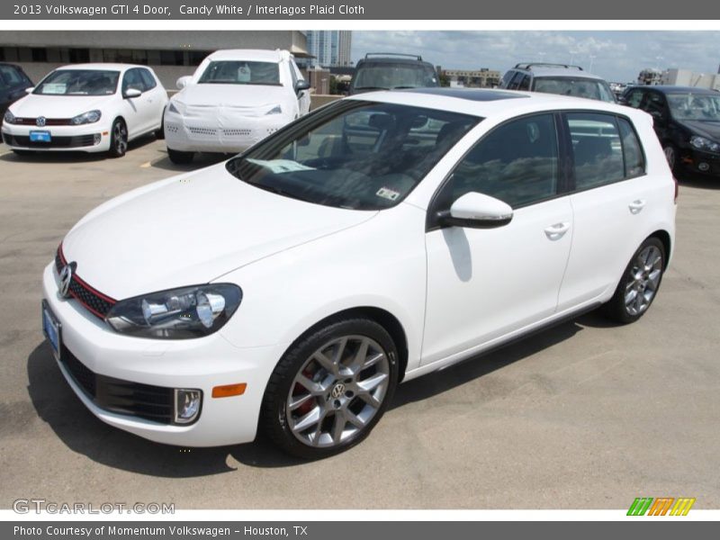 Candy White / Interlagos Plaid Cloth 2013 Volkswagen GTI 4 Door