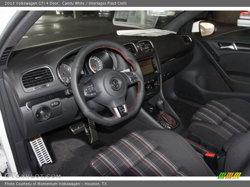 Candy White / Interlagos Plaid Cloth 2013 Volkswagen GTI 4 Door