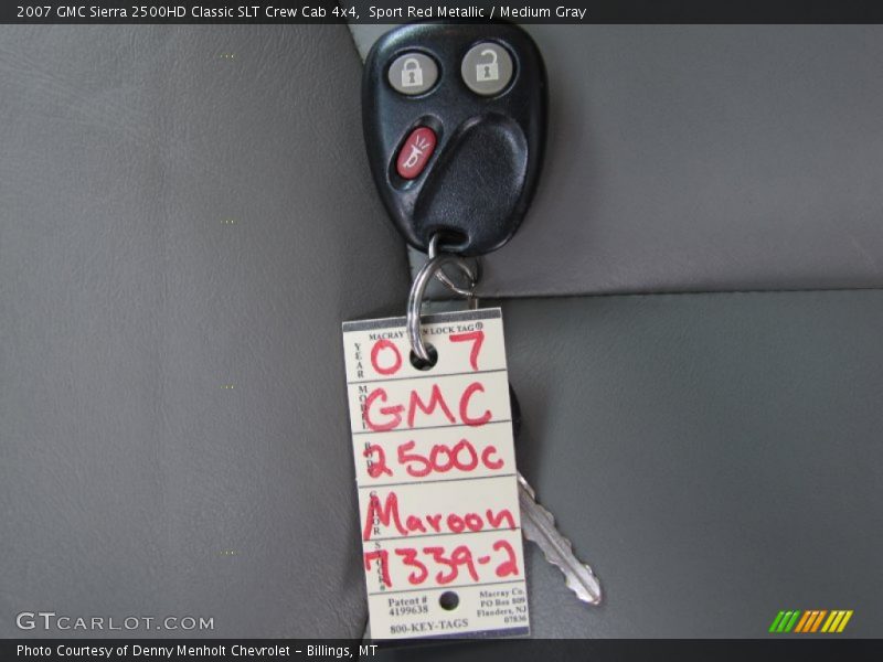 Sport Red Metallic / Medium Gray 2007 GMC Sierra 2500HD Classic SLT Crew Cab 4x4