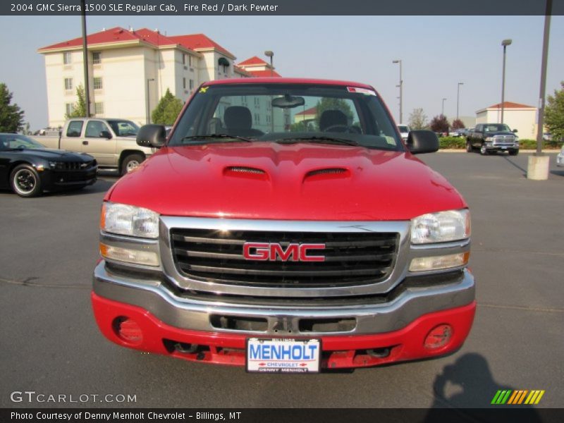 Fire Red / Dark Pewter 2004 GMC Sierra 1500 SLE Regular Cab