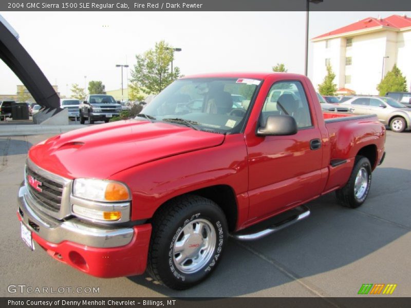 Fire Red / Dark Pewter 2004 GMC Sierra 1500 SLE Regular Cab