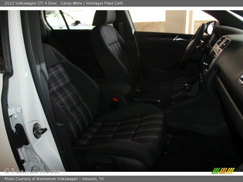 Candy White / Interlagos Plaid Cloth 2013 Volkswagen GTI 4 Door