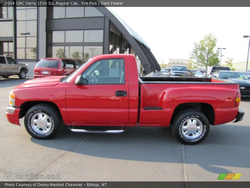 Fire Red / Dark Pewter 2004 GMC Sierra 1500 SLE Regular Cab