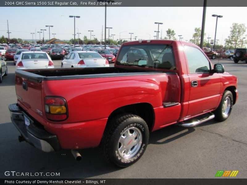Fire Red / Dark Pewter 2004 GMC Sierra 1500 SLE Regular Cab