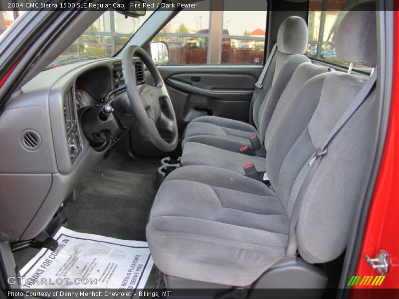  2004 Sierra 1500 SLE Regular Cab Dark Pewter Interior