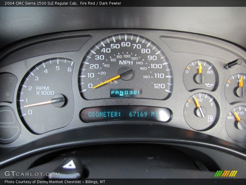  2004 Sierra 1500 SLE Regular Cab SLE Regular Cab Gauges