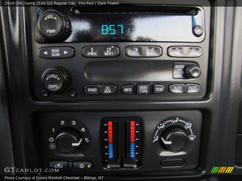 Controls of 2004 Sierra 1500 SLE Regular Cab