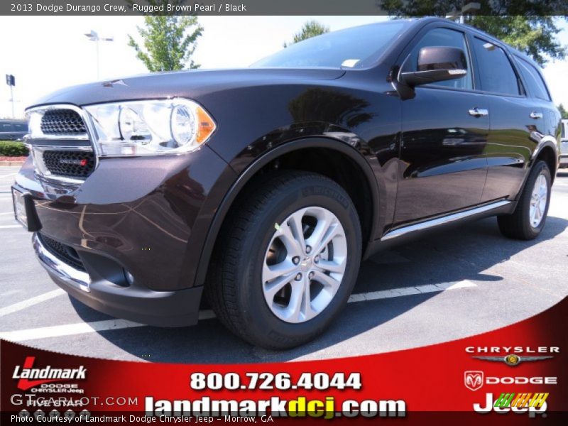 Rugged Brown Pearl / Black 2013 Dodge Durango Crew
