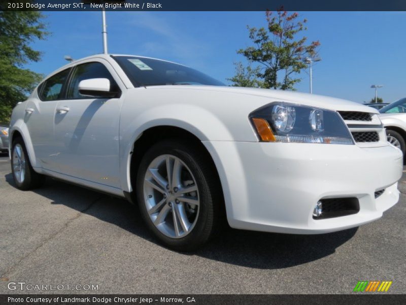 New Bright White / Black 2013 Dodge Avenger SXT