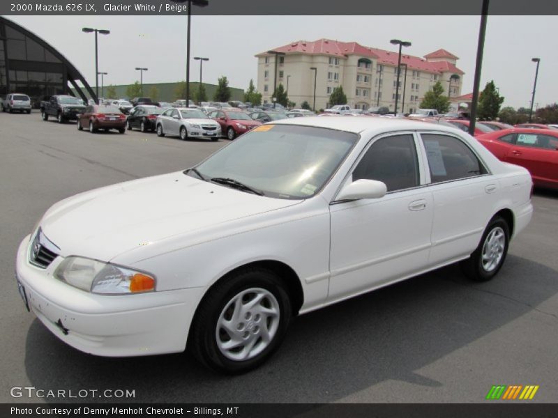 Glacier White / Beige 2000 Mazda 626 LX