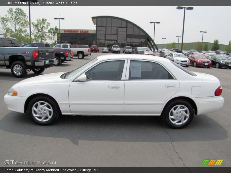 Glacier White / Beige 2000 Mazda 626 LX