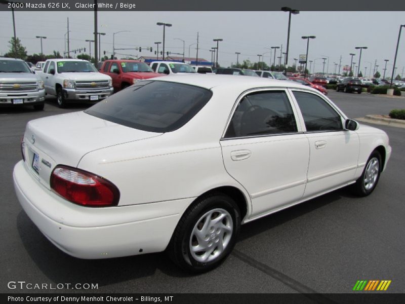 Glacier White / Beige 2000 Mazda 626 LX