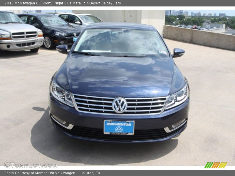 Night Blue Metallic / Desert Beige/Black 2013 Volkswagen CC Sport