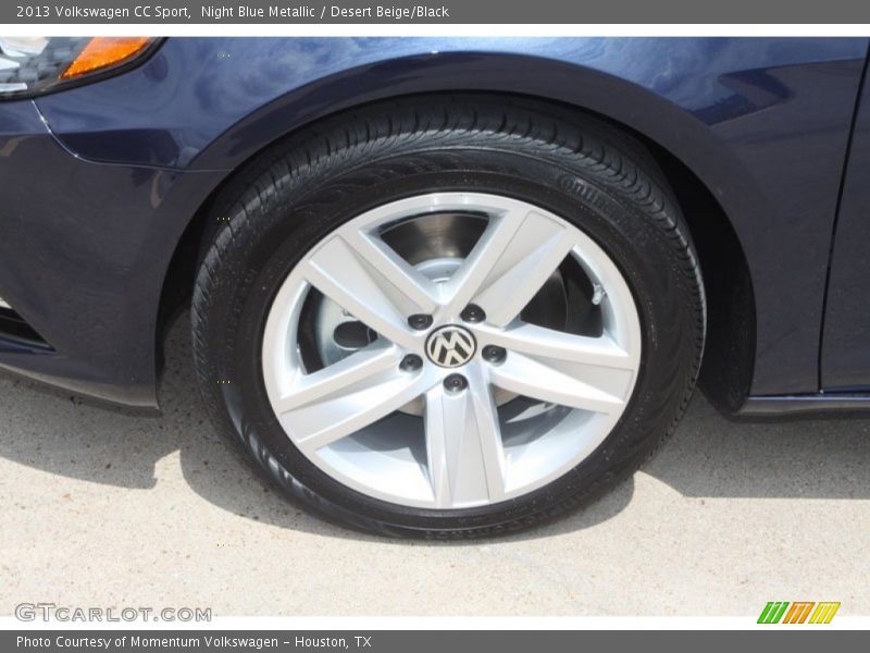 Night Blue Metallic / Desert Beige/Black 2013 Volkswagen CC Sport