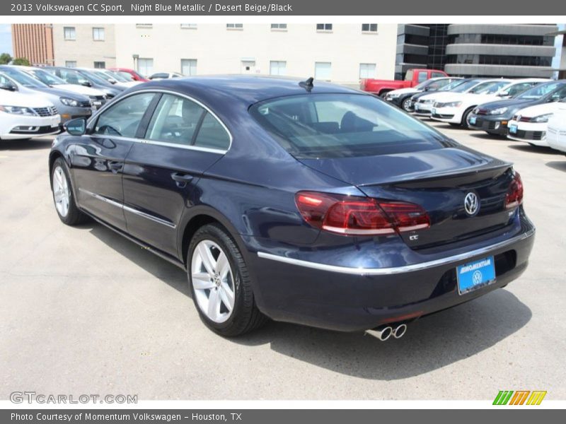 Night Blue Metallic / Desert Beige/Black 2013 Volkswagen CC Sport