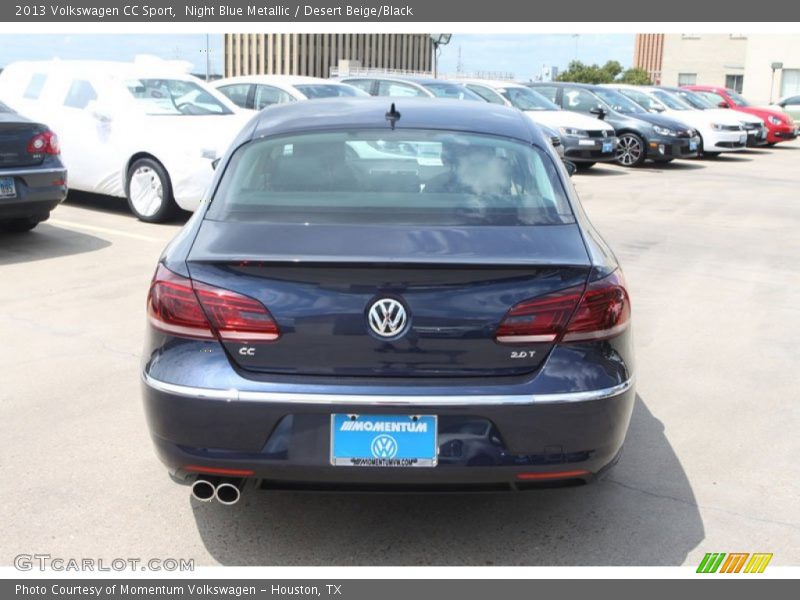 Night Blue Metallic / Desert Beige/Black 2013 Volkswagen CC Sport