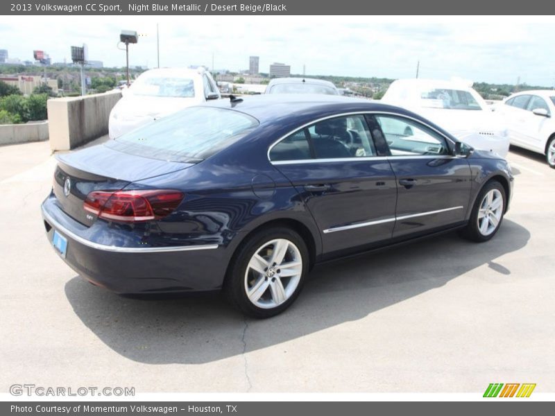 Night Blue Metallic / Desert Beige/Black 2013 Volkswagen CC Sport