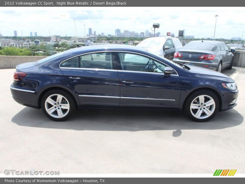 Night Blue Metallic / Desert Beige/Black 2013 Volkswagen CC Sport