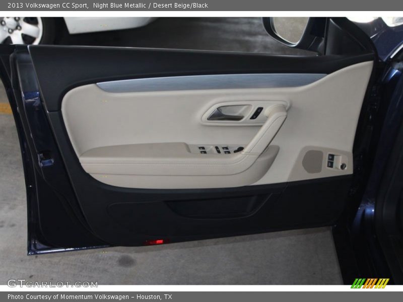 Night Blue Metallic / Desert Beige/Black 2013 Volkswagen CC Sport