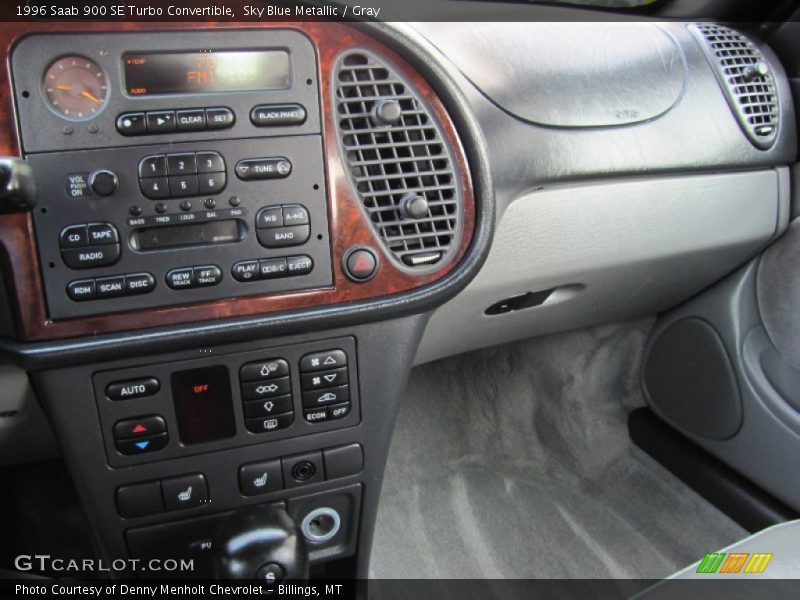 Sky Blue Metallic / Gray 1996 Saab 900 SE Turbo Convertible