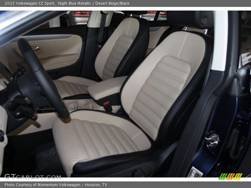 Night Blue Metallic / Desert Beige/Black 2013 Volkswagen CC Sport