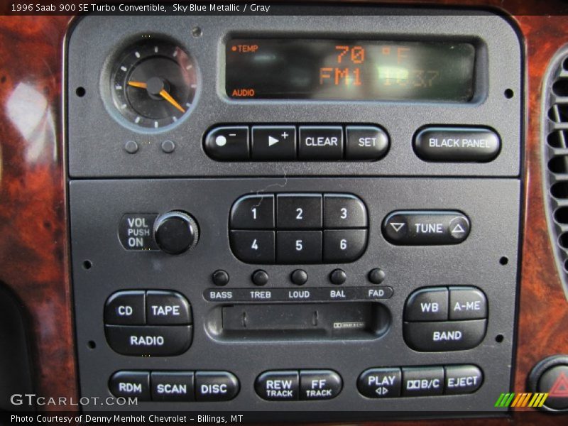 Controls of 1996 900 SE Turbo Convertible