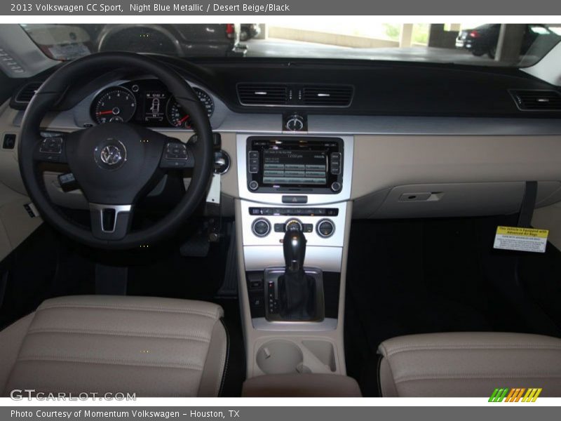 Night Blue Metallic / Desert Beige/Black 2013 Volkswagen CC Sport