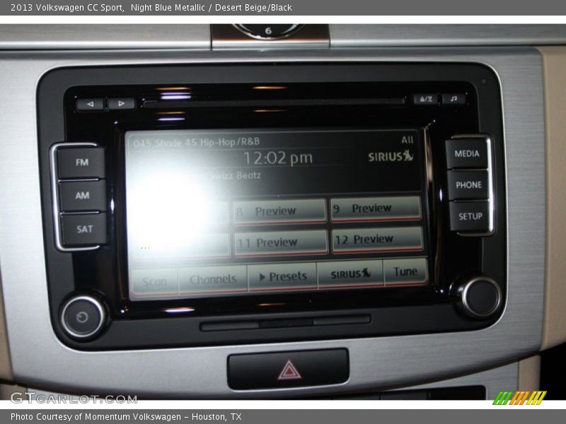 Night Blue Metallic / Desert Beige/Black 2013 Volkswagen CC Sport