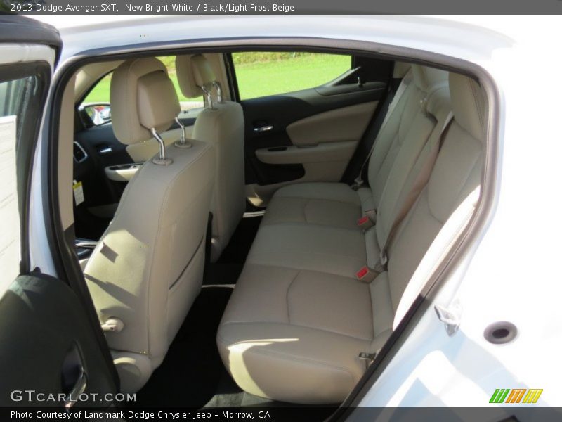 Rear Seat of 2013 Avenger SXT