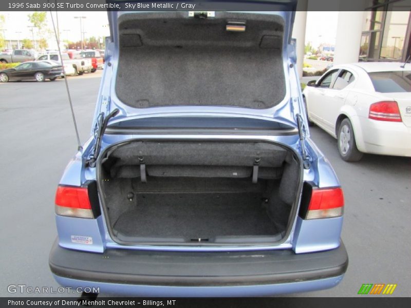 Sky Blue Metallic / Gray 1996 Saab 900 SE Turbo Convertible