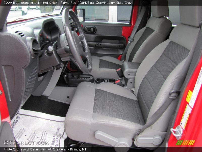Flame Red / Dark Slate Gray/Medium Slate Gray 2009 Jeep Wrangler Unlimited X 4x4