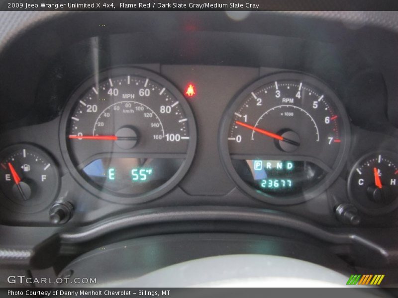Flame Red / Dark Slate Gray/Medium Slate Gray 2009 Jeep Wrangler Unlimited X 4x4