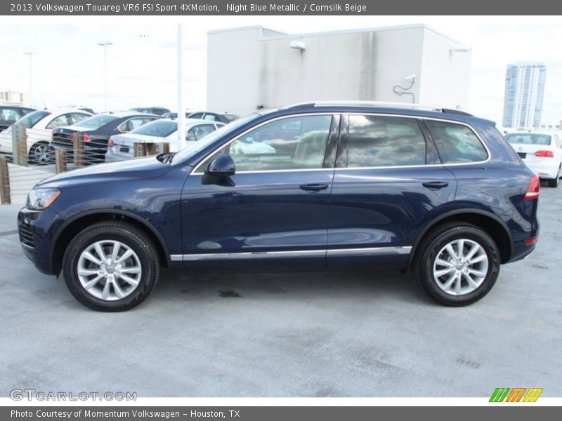 Night Blue Metallic / Cornsilk Beige 2013 Volkswagen Touareg VR6 FSI Sport 4XMotion