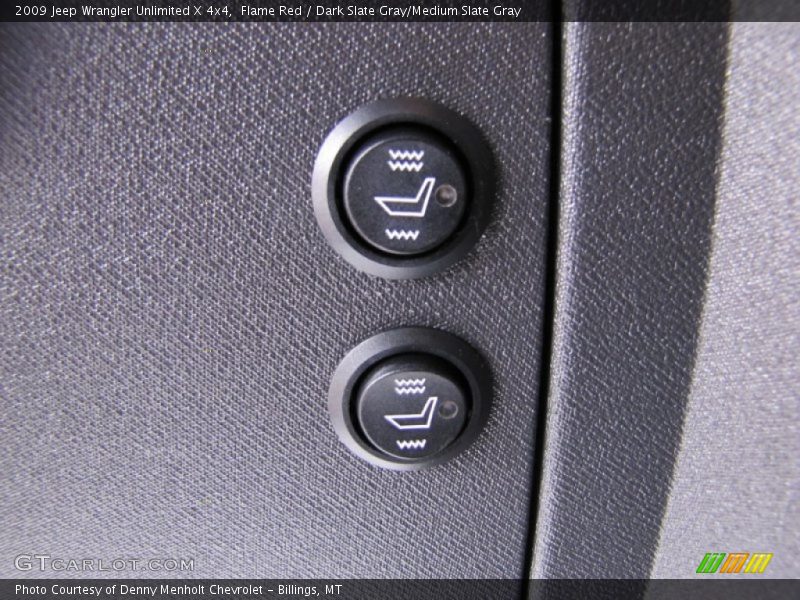 Flame Red / Dark Slate Gray/Medium Slate Gray 2009 Jeep Wrangler Unlimited X 4x4