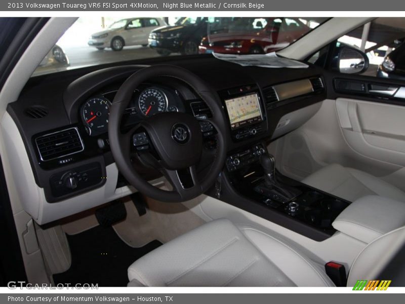 Night Blue Metallic / Cornsilk Beige 2013 Volkswagen Touareg VR6 FSI Sport 4XMotion