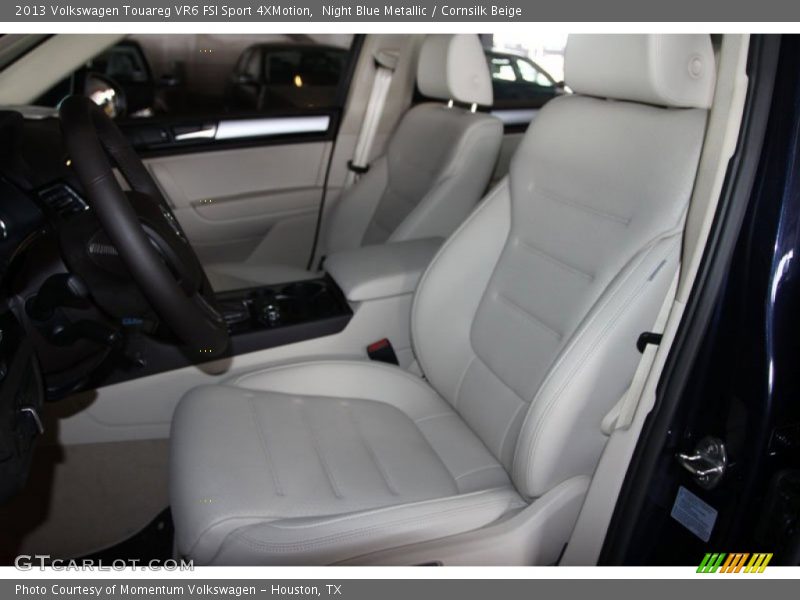 Night Blue Metallic / Cornsilk Beige 2013 Volkswagen Touareg VR6 FSI Sport 4XMotion