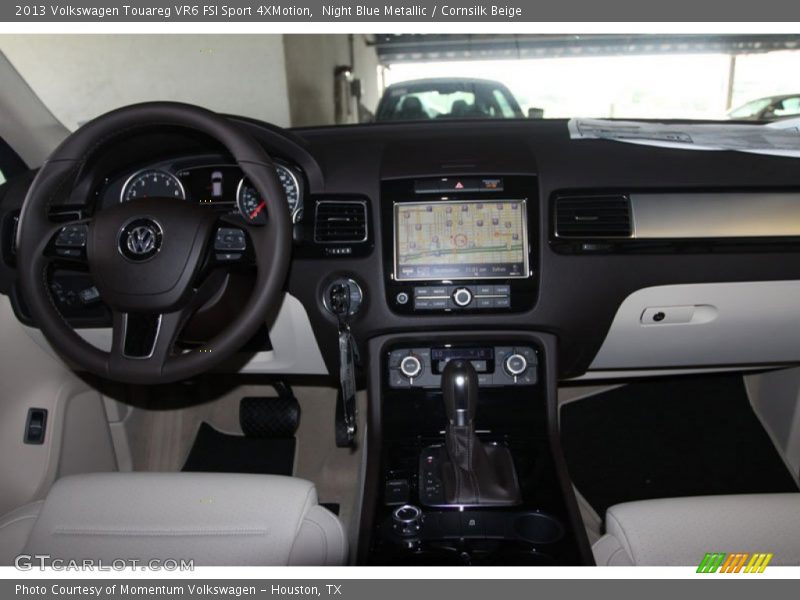 Night Blue Metallic / Cornsilk Beige 2013 Volkswagen Touareg VR6 FSI Sport 4XMotion