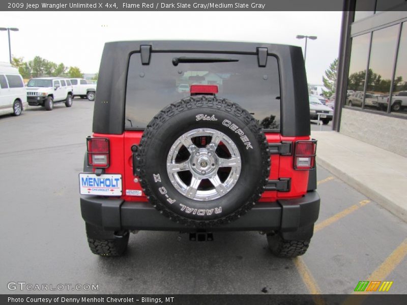 Flame Red / Dark Slate Gray/Medium Slate Gray 2009 Jeep Wrangler Unlimited X 4x4