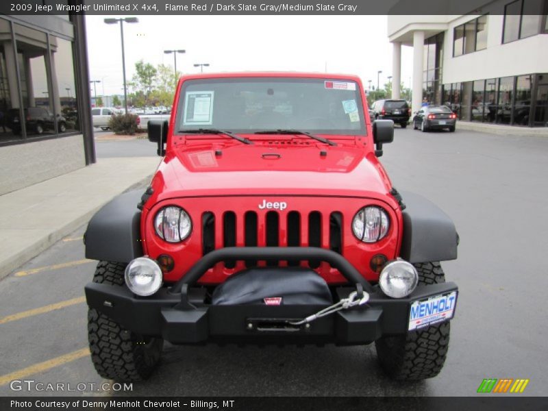 Flame Red / Dark Slate Gray/Medium Slate Gray 2009 Jeep Wrangler Unlimited X 4x4