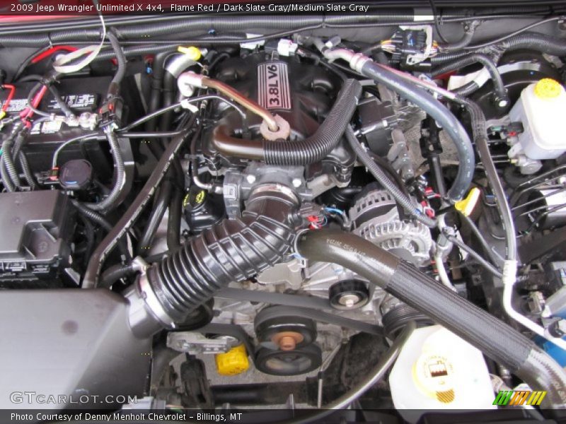 Flame Red / Dark Slate Gray/Medium Slate Gray 2009 Jeep Wrangler Unlimited X 4x4