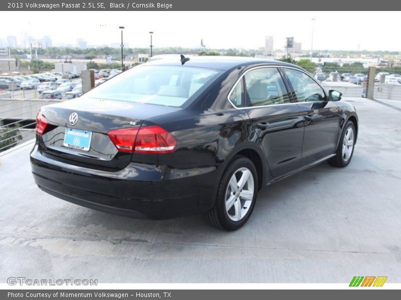 Black / Cornsilk Beige 2013 Volkswagen Passat 2.5L SE