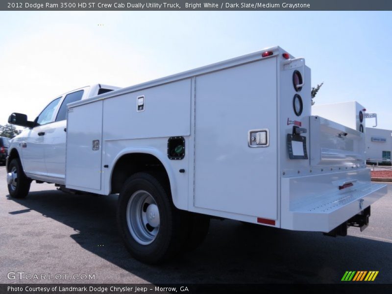 Bright White / Dark Slate/Medium Graystone 2012 Dodge Ram 3500 HD ST Crew Cab Dually Utility Truck