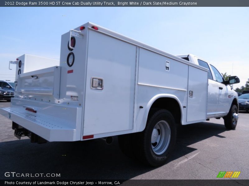 Bright White / Dark Slate/Medium Graystone 2012 Dodge Ram 3500 HD ST Crew Cab Dually Utility Truck