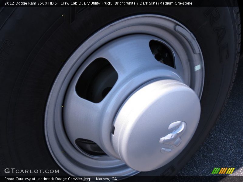 Bright White / Dark Slate/Medium Graystone 2012 Dodge Ram 3500 HD ST Crew Cab Dually Utility Truck