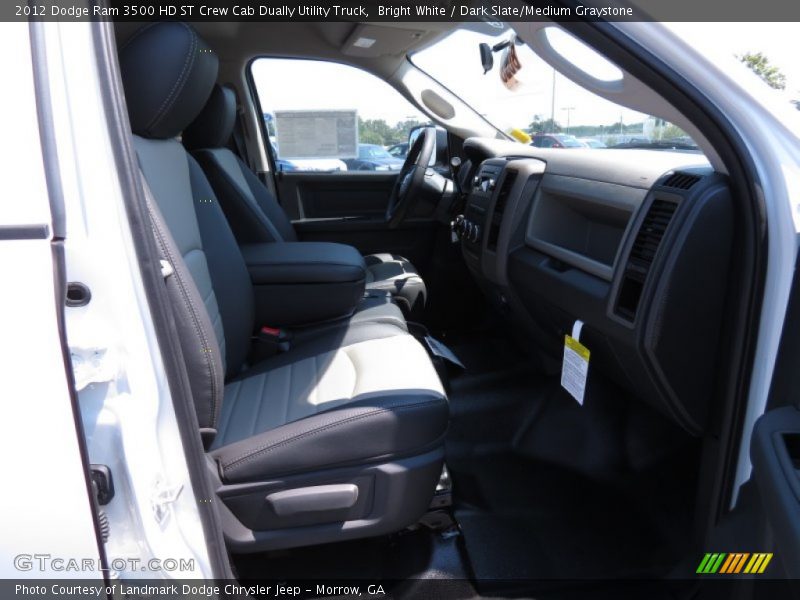 Bright White / Dark Slate/Medium Graystone 2012 Dodge Ram 3500 HD ST Crew Cab Dually Utility Truck