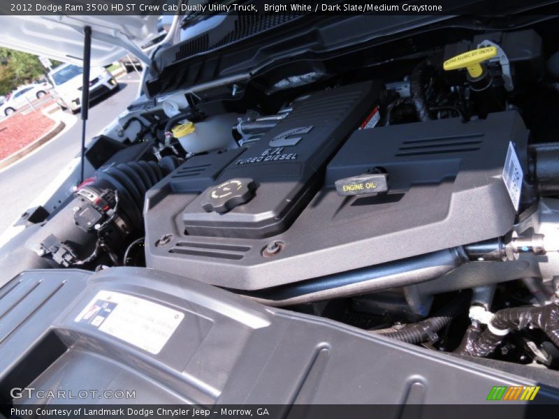 Bright White / Dark Slate/Medium Graystone 2012 Dodge Ram 3500 HD ST Crew Cab Dually Utility Truck